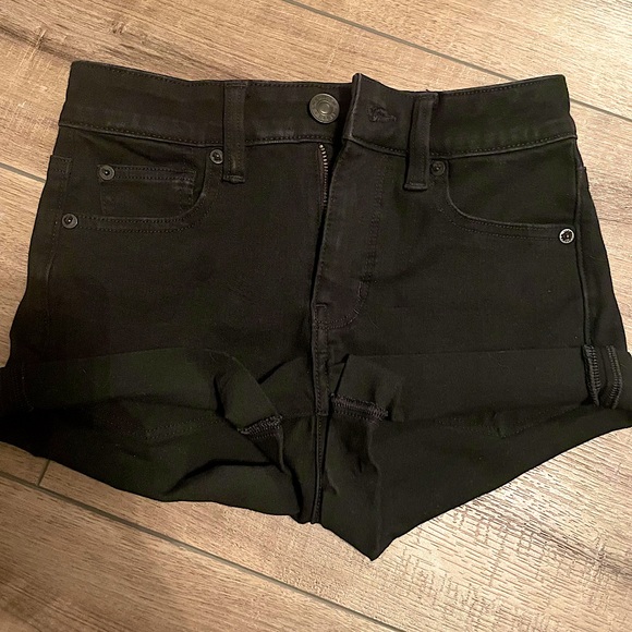 Black American Eagle Jean Shorts - Picture 2 of 5
